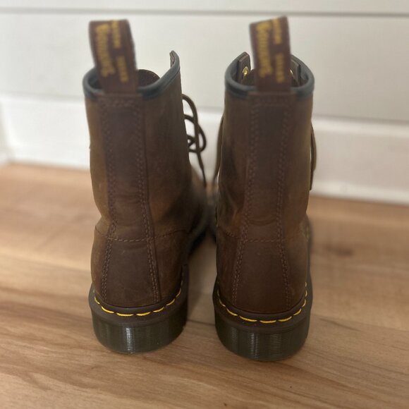 Dr. Martens Leather Combat Boots Women's Size: 6 | US 6 - Picture 4 of 5